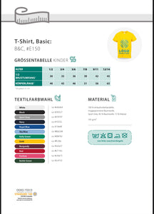 T-Shirt Kinder Sternzeichen/Monatsblumen Design