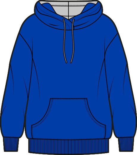 Hoodie unisex mit fertigen Designs