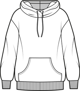 Hoodie unisex mit fertigen Designs