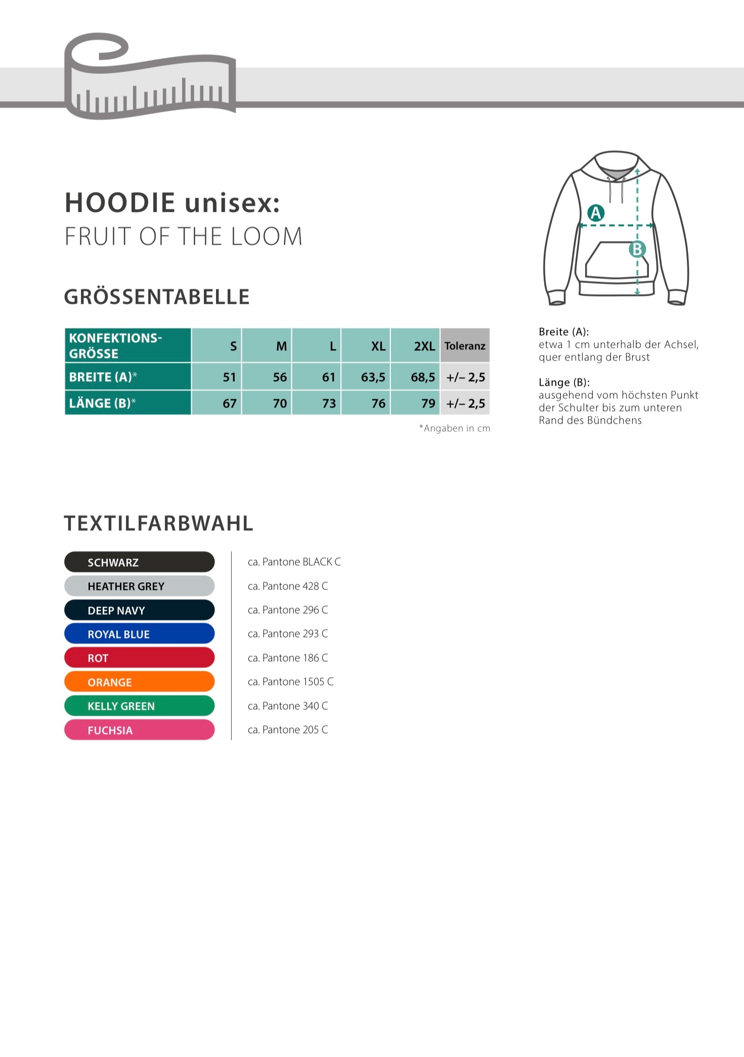 Hoodie unisex mit Deinem Design