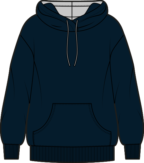 Hoodie unisex mit fertigen Designs